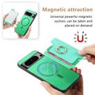 For Google Pixel 8 Pro Retro Magsafe Magnetic PU Back Cover Phone Case(Green) - 3