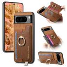 For Google Pixel 8 Pro Retro Magsafe Magnetic PU Back Cover Phone Case(Brown) - 1