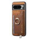 For Google Pixel 8 Pro Retro Magsafe Magnetic PU Back Cover Phone Case(Brown) - 2