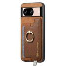 For Google Pixel 8 Retro Magsafe Magnetic PU Back Cover Phone Case(Brown) - 2