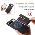 For Google Pixel 8 Retro Magsafe Magnetic PU Back Cover Phone Case(Black) - 3