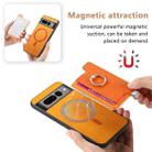 For Google Pixel 7 Pro Retro Magsafe Magnetic PU Back Cover Phone Case(Yellow) - 3