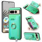 For Google Pixel 7 Pro Retro Magsafe Magnetic PU Back Cover Phone Case(Green) - 1