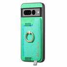 For Google Pixel 7 Pro Retro Magsafe Magnetic PU Back Cover Phone Case(Green) - 2