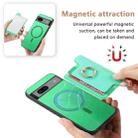 For Google Pixel 7 Pro Retro Magsafe Magnetic PU Back Cover Phone Case(Green) - 3