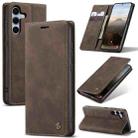 For Samsung Galaxy S25+ 5G CaseMe 013 Multifunctional Horizontal Flip Leather Phone Case(Coffee) - 1