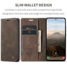 For Samsung Galaxy S25+ 5G CaseMe 013 Multifunctional Horizontal Flip Leather Phone Case(Coffee) - 2