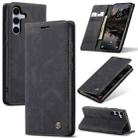 For Samsung Galaxy S25+ 5G CaseMe 013 Multifunctional Horizontal Flip Leather Phone Case(Black) - 1