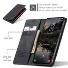 For Samsung Galaxy S25+ 5G CaseMe 013 Multifunctional Horizontal Flip Leather Phone Case(Black) - 3