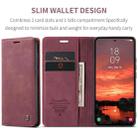 For Samsung Galaxy S25 5G CaseMe 013 Multifunctional Horizontal Flip Leather Phone Case(Red) - 2