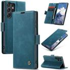For Samsung Galaxy S25 Ultra 5G CaseMe 013 Multifunctional Horizontal Flip Leather Phone Case(Blue) - 1