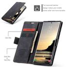 For Samsung Galaxy S25 Ultra 5G CaseMe 013 Multifunctional Horizontal Flip Leather Phone Case(Black) - 3