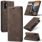 For Samsung Galaxy A36 CaseMe 013 Multifunctional Horizontal Flip Leather Phone Case(Coffee) - 1