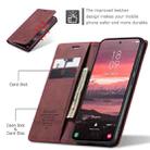 For Samsung Galaxy S25 Edge 5G CaseMe 013 Multifunctional Horizontal Flip Leather Phone Case(Red) - 3
