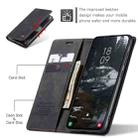 For Samsung Galaxy S25 Edge 5G CaseMe 013 Multifunctional Horizontal Flip Leather Phone Case(Black) - 3