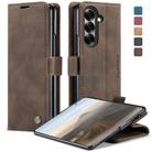 For Samsung Galaxy Z Fold7 CaseMe 013 Multifunctional Horizontal Flip Leather Phone Case(Coffee) - 1
