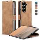 For Samsung Galaxy Z Fold7 CaseMe 013 Multifunctional Horizontal Flip Leather Phone Case(Brown) - 1