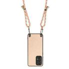 For Samsung Galaxy A53 Carbon Fiber Texture Leather Back Cover Phone Case with Crossbody Strap(Khaki) - 3