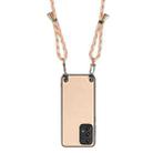 For Samsung Galaxy A72 5G / 4G Carbon Fiber Texture Leather Back Cover Phone Case with Crossbody Strap(Khaki) - 3