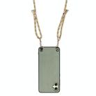 For Samsung Galaxy A05 Carbon Fiber Texture Leather Back Cover Phone Case with Crossbody Strap(Green) - 3