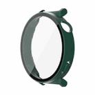 For Huawei Watch GT 5 41mm ENKAY Hat-Prince Tempered Glass Film Integrated PC Watch Case(Dark Green) - 1