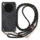 For OPPO Find X8s Vintage Leather PC Back Cover Phone Case with Crossbody Strap(Black) - 2