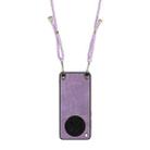 For OPPO Find X8s Vintage Leather PC Back Cover Phone Case with Crossbody Strap(Purple) - 3