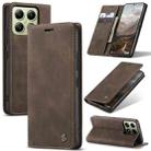 For Xiaomi 14T CaseMe 013 Multifunctional Horizontal Flip Leather Phone Case(Coffee) - 1