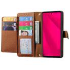 For HMD Skyline Love Zipper Lanyard Leather Phone Case(Brown) - 3