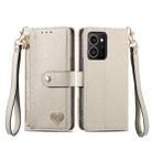 For HMD Skyline Love Zipper Lanyard Leather Phone Case(Gray) - 2