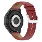 For Xiaomi Watch S4 Sport Stainless Steel Quick Release Buckle 22mm Genuine Leather Watch Band(Red) - 2