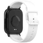 For Redmi Watch 5 Active Color Buckle Pure Color  Silicone Watch Band(White) - 2