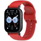 For Redmi Watch 5 Active Color Buckle Pure Color  Silicone Watch Band(Red) - 1