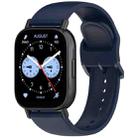 For Redmi Watch 5 Lite Color Buckle Pure Color  Silicone Watch Band(Ink Blue) - 1