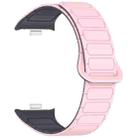 For Xiaomi Smart Band 9 Pro / 8 Pro Dual Color Strong Magnetic Buckle Silicone Watch Band(Light Pink Gray) - 3