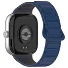 For Xiaomi Smart Band 9 Pro / 8 Pro Dual Color Strong Magnetic Buckle Silicone Watch Band(Midnight Blue Gray) - 2