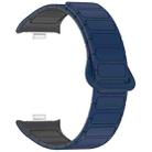 For Xiaomi Smart Band 9 Pro / 8 Pro Dual Color Strong Magnetic Buckle Silicone Watch Band(Midnight Blue Gray) - 3