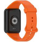 For Xiaomi Smart Band 9 Pro Color Buckle Pure Color Silicone Watch Band(Orange) - 2