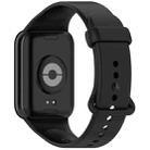 For Xiaomi Smart Band 9 Pro Color Buckle Pure Color Silicone Watch Band(Black) - 2