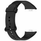 For Xiaomi Smart Band 9 Pro Color Buckle Pure Color Silicone Watch Band(Black) - 3