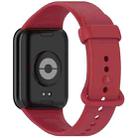 For Xiaomi Smart Band 9 Pro Color Buckle Pure Color Silicone Watch Band(Red) - 2