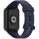 For Xiaomi Smart Band 9 Pro Color Buckle Pure Color Silicone Watch Band(Dark Blue) - 2