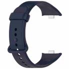 For Xiaomi Smart Band 9 Pro Color Buckle Pure Color Silicone Watch Band(Dark Blue) - 3