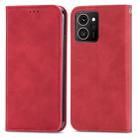 For HMD Skyline Retro Skin Feel Magnetic Flip Leather Phone Case(Red) - 2