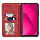 For HMD Skyline Retro Skin Feel Magnetic Flip Leather Phone Case(Red) - 3