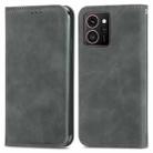 For HMD Skyline Retro Skin Feel Magnetic Flip Leather Phone Case(Gray) - 2