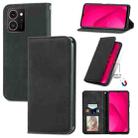 For HMD Skyline Retro Skin Feel Magnetic Flip Leather Phone Case(Black) - 1