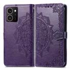 For HMD Skyline Mandala Flower Embossed Leather Phone Case(Purple) - 2