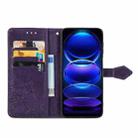 For HMD Skyline Mandala Flower Embossed Leather Phone Case(Purple) - 3