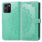 For HMD Skyline Mandala Flower Embossed Leather Phone Case(Green) - 2